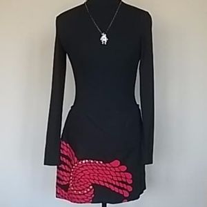 Custo Barcelona artistic cotton print skirt